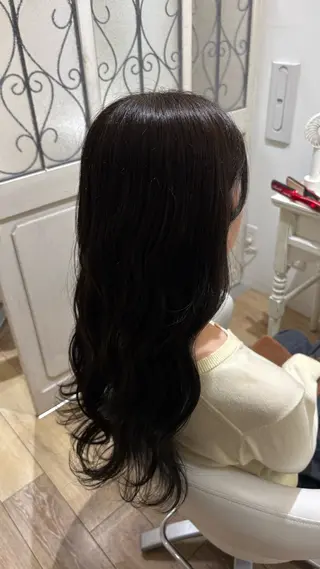 ロング カラー ヘアアレンジ 似合わせ 顔周りYUUGAのヘアスタイル
