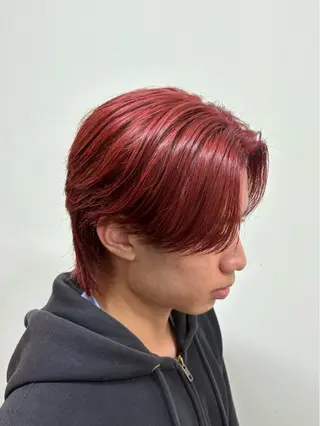 ミディアム カラー メンズ 韓国メンズヘア/ 毛流れヘア　須田龍世のヘアスタイル