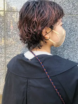 ショート カラー パーマ YUKINA /arte peloのヘアスタイル