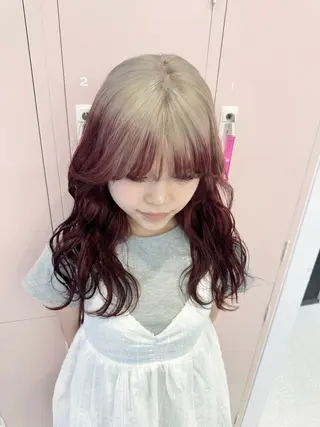 ロング カラー 顔周りカット/ボブ/ ツヤ髪/coconaのヘアスタイル