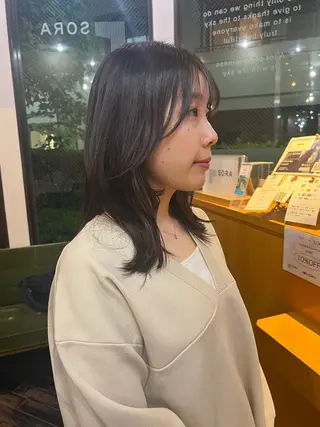 ミディアム 中村遥香 ☺︎ママ美容師のヘアスタイル