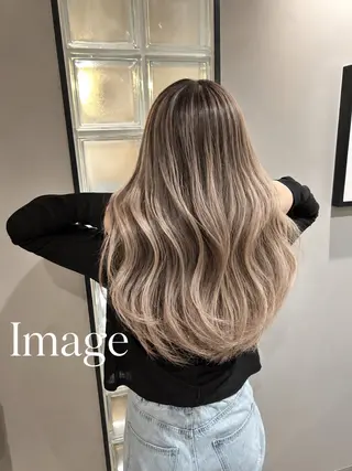 ロング ブリーチ🐰インナー ♡ハイライト♡綾🐰のヘアスタイル