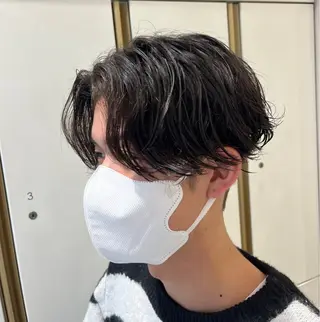 ショート パーマ メンズ バレイヤージュ/ヘア アレンジ/shionのヘアスタイル