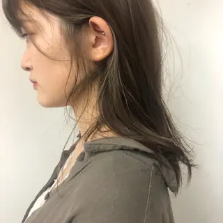 ミディアム カラー ニュアンスヘア🌔 nanakoのヘアスタイル