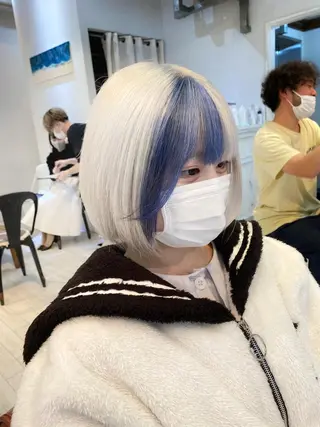 ミディアム カラー ブリーチ koheiのヘアスタイル