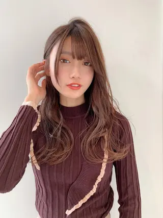 セミロング カット講師 久保匠のヘアスタイル