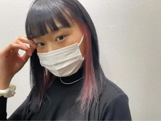 ミディアム 水田 希のヘアスタイル