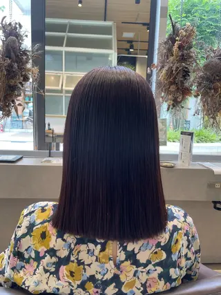 セミロング カラー 原 萌香のヘアスタイル