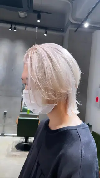 カラー 名古屋ハイトーン/ 🐶ブリーチ専門店のヘアスタイル