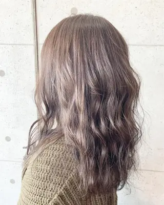 セミロング カラー 福森 みずきのヘアスタイル