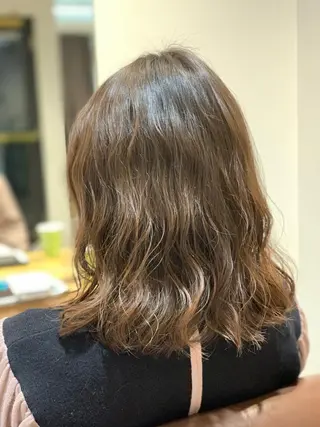 ミディアム パーマ MIA 菅原のヘアスタイル