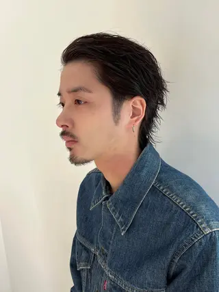 ショート カラー パーマ ヘアアレンジ メンズ 💎髪質改善特化💎 RUITOのヘアスタイル