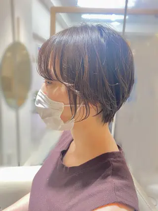 ショート カラー 安永 涼のヘアスタイル