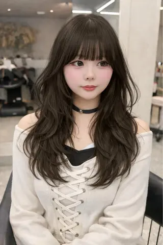 ロング カラー ヘアアレンジ fumika🎀 ベージュのヘアスタイル