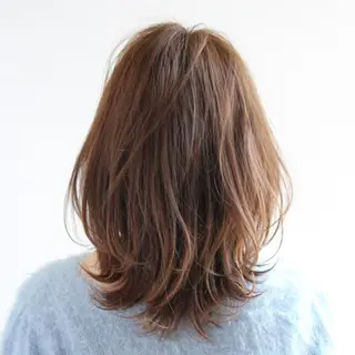 ミディアム カラー パーマ LOOP 佐藤のヘアスタイル