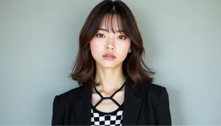 ミディアム 前山未依亜 マエヤマミイアのヘアスタイル