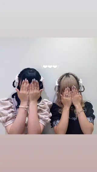 ヘアアレンジ エクステ🎀 暖色カラー🎀amiのヘアスタイル