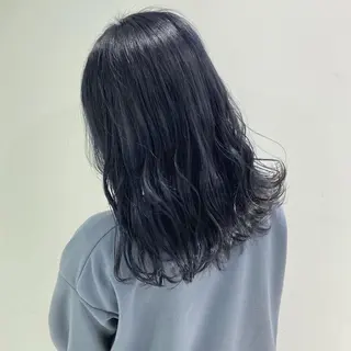 ミディアム カラー パーマ ヘアアレンジ メンズ キッズ ネイル マツエク・マツパ スパイキー/フェザー /波巻き/かいとのヘアスタイル
