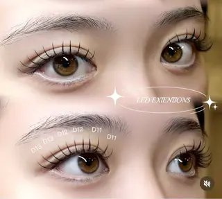 マツエク・マツパ étora 恵比寿店のマツエク・マツパデザイン