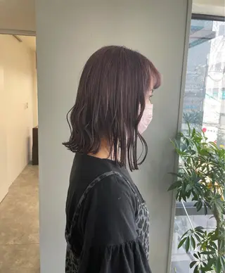 ミディアム ♡透明感/艶カラー/ M a I ♡のヘアスタイル