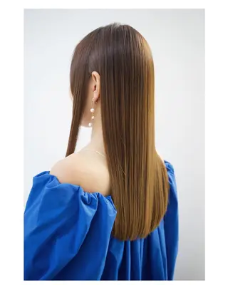 セミロング 髪質改善/デザイン/ 天王寺/奥野和広のヘアスタイル