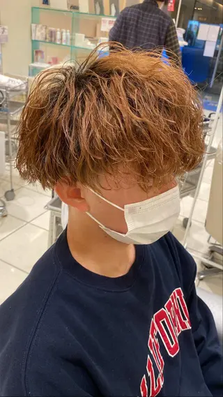 パーマ メンズ メンズパーマ 副店長ユウタのヘアスタイル