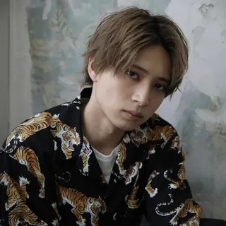 メンズ 水戸/ブリーチカラー ♠️♠️會澤遼真のヘアスタイル