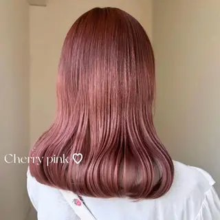 セミロング カラー Aoi 🎀 Ly hairのヘアスタイル