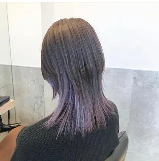 セミロング カラー パーマ ヘアアレンジ メンズ キッズ アイブロウ stylist 🌸 kana.のヘアスタイル