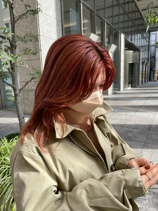 ミディアム カラー miyu 名古屋駅/似合わせのヘアスタイル