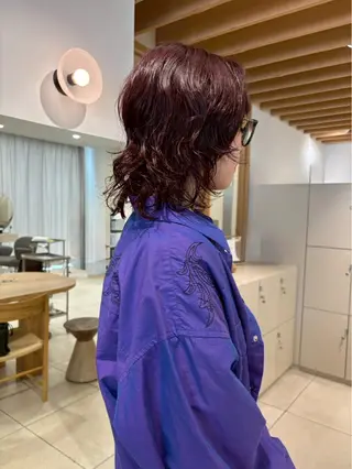 パーマ 横井 優奈のヘアスタイル