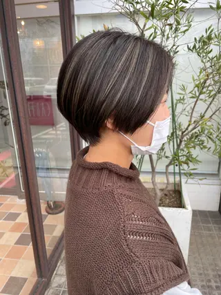 ショート EARTH長岡店🩵 石原莉穂のヘアスタイル