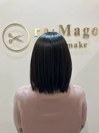 ショート カラー ヘアアレンジ キッズ 横浜関内髪質改善 re:Magoのヘアスタイル