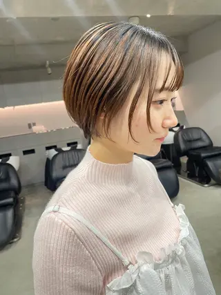 ショート カラー 表参道🌿赤み消し カラー/チナツのヘアスタイル