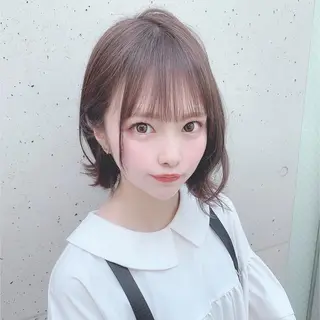 ミディアム カラー ✨️美髪矯正×似合わ せ艶カラー✨藤田透のヘアスタイル