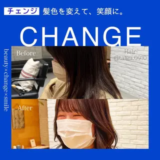 ミディアム カラー レディースヘア💫 加藤たいが🐯のヘアスタイル