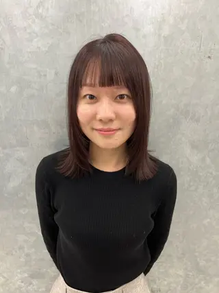 ミディアム 神作 汐里　江古田 /透明感カラー🌿のヘアスタイル