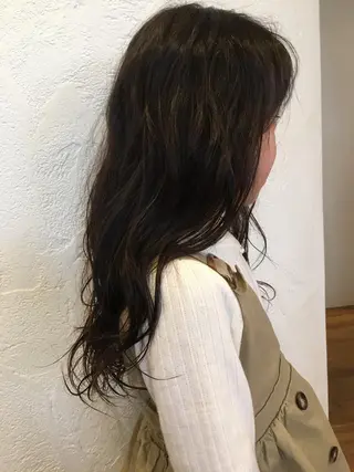 ロング 井上 真利のヘアスタイル