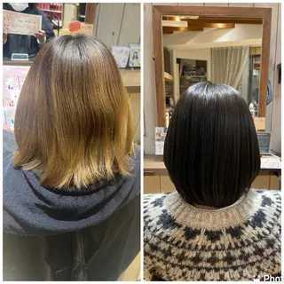 カラー バヤラー バイガルマーのヘアスタイル
