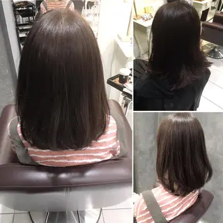 ミディアム カラー 髪質改善/ 艶髪カラー/益田直幸のヘアスタイル