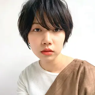 ショート パーマ 銀座No.1髪質改善 縮毛矯正/本木のヘアスタイル