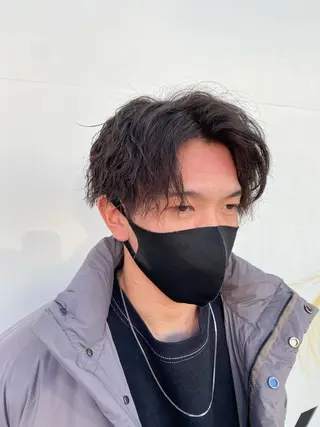 ショート パーマ メンズ パーマスタイル特化◎ 永戸圭汰のヘアスタイル