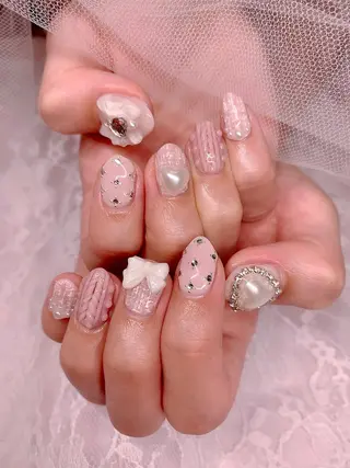 ネイル 3Dアートネイル💗 都築レナのネイルデザイン