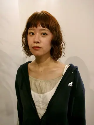 ミディアム カラー パーマ JOULE'S natsukiのヘアスタイル