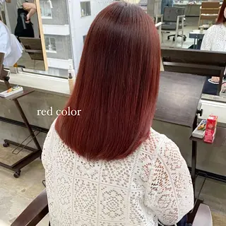 セミロング 茜璃/ブリーチカラー /レイヤーカットのヘアスタイル