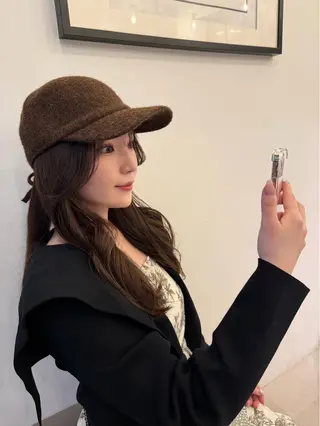 セミロング カラー La fith hair fun 池袋店【ラフィスヘアーファン】所属・💘韓国レイヤー上 品カラーruru💘のヘアスタイル