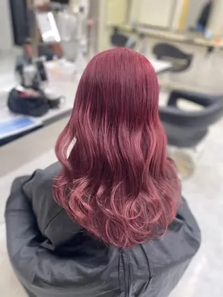 ロング カラー ヘアアレンジ えびけん/色落ちまで 可愛い♥️のヘアスタイル