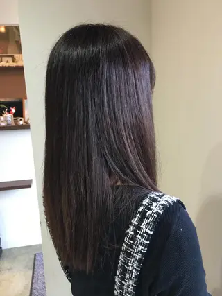 セミロング カラー mu ku.のヘアスタイル