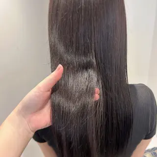 セミロング ハルカ 透明感カラー 美髪縮毛矯正🥣のヘアスタイル