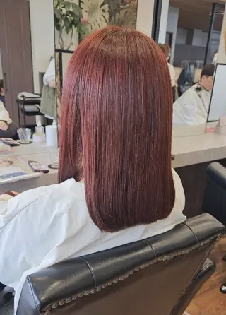 ミディアム カラー 関口 友菜のヘアスタイル